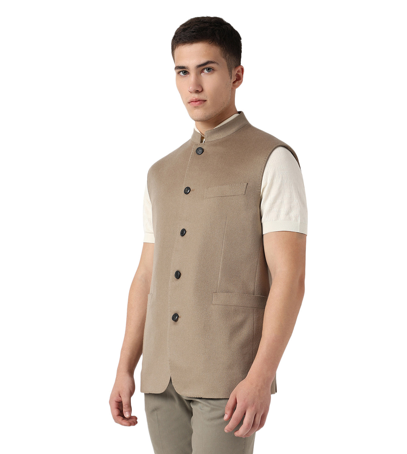 Baige Court Jacket sleevless