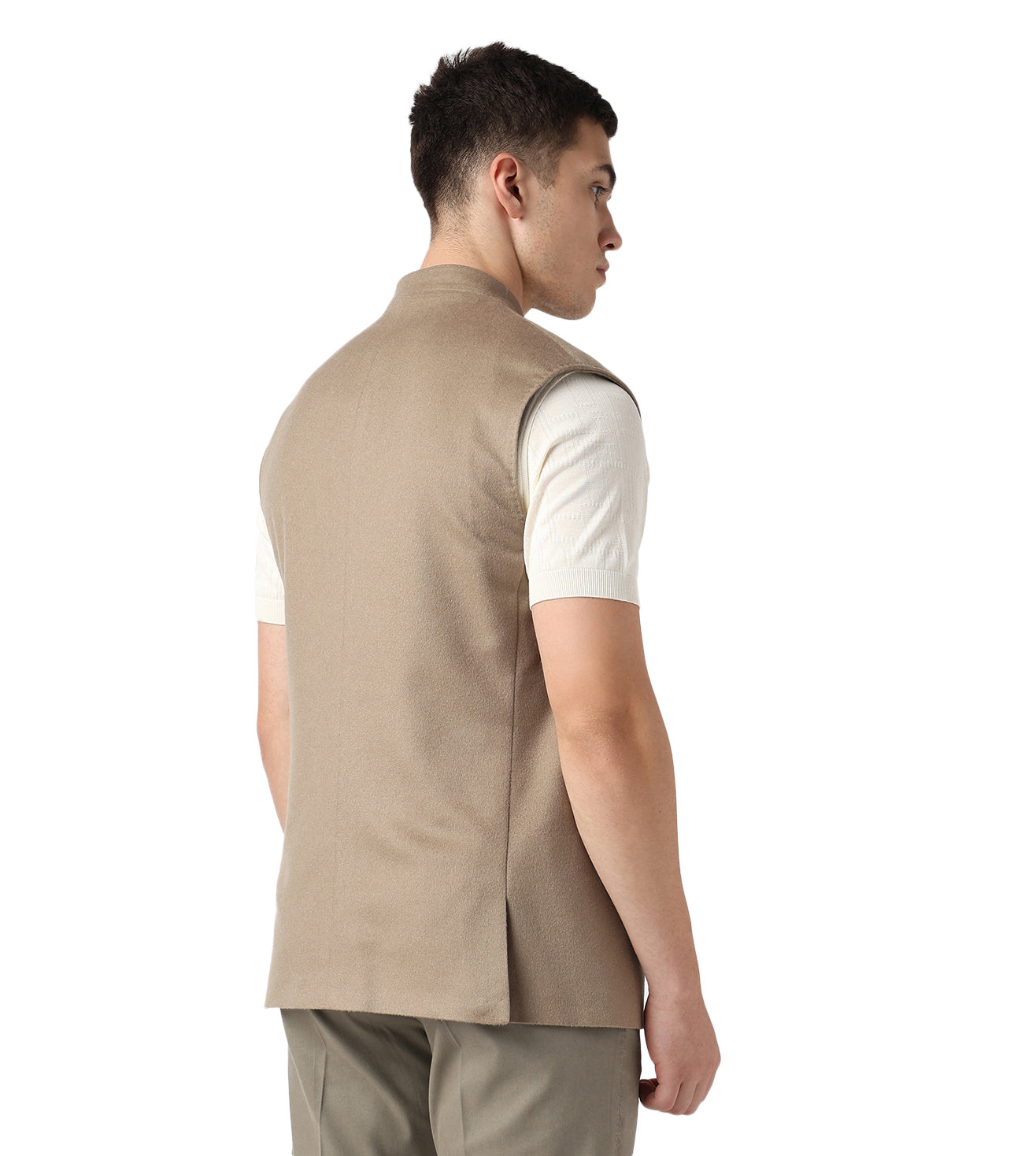 Baige Court Jacket sleevless