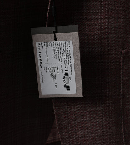 Corneliani Pink two-button silk and wool jacket