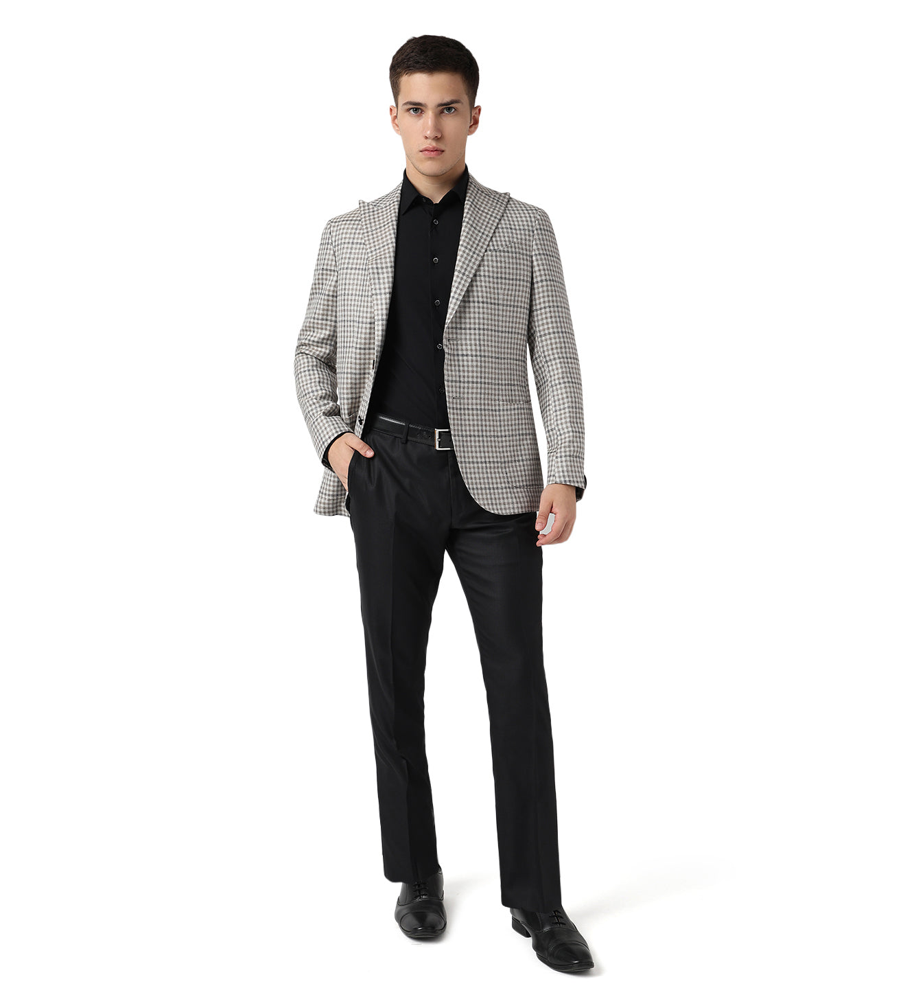 Corneliani Grey 2 buttoned Jacket Virgin Wool and Silk