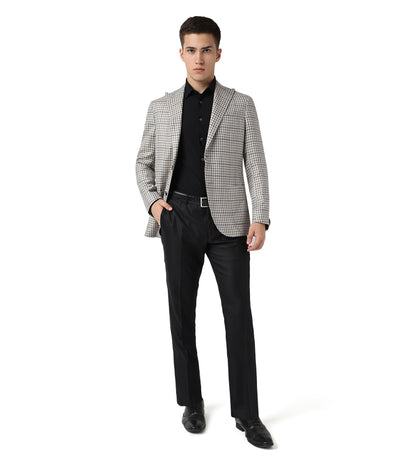 Corneliani Grey 2 buttoned Jacket Virgin Wool and Silk