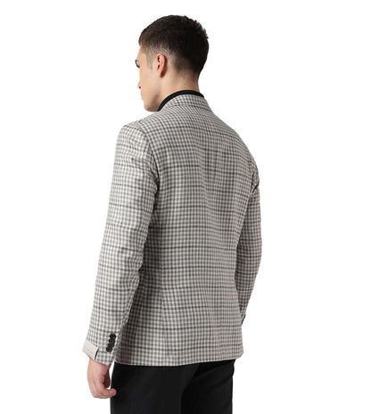 Corneliani Grey 2 buttoned Jacket Virgin Wool and Silk