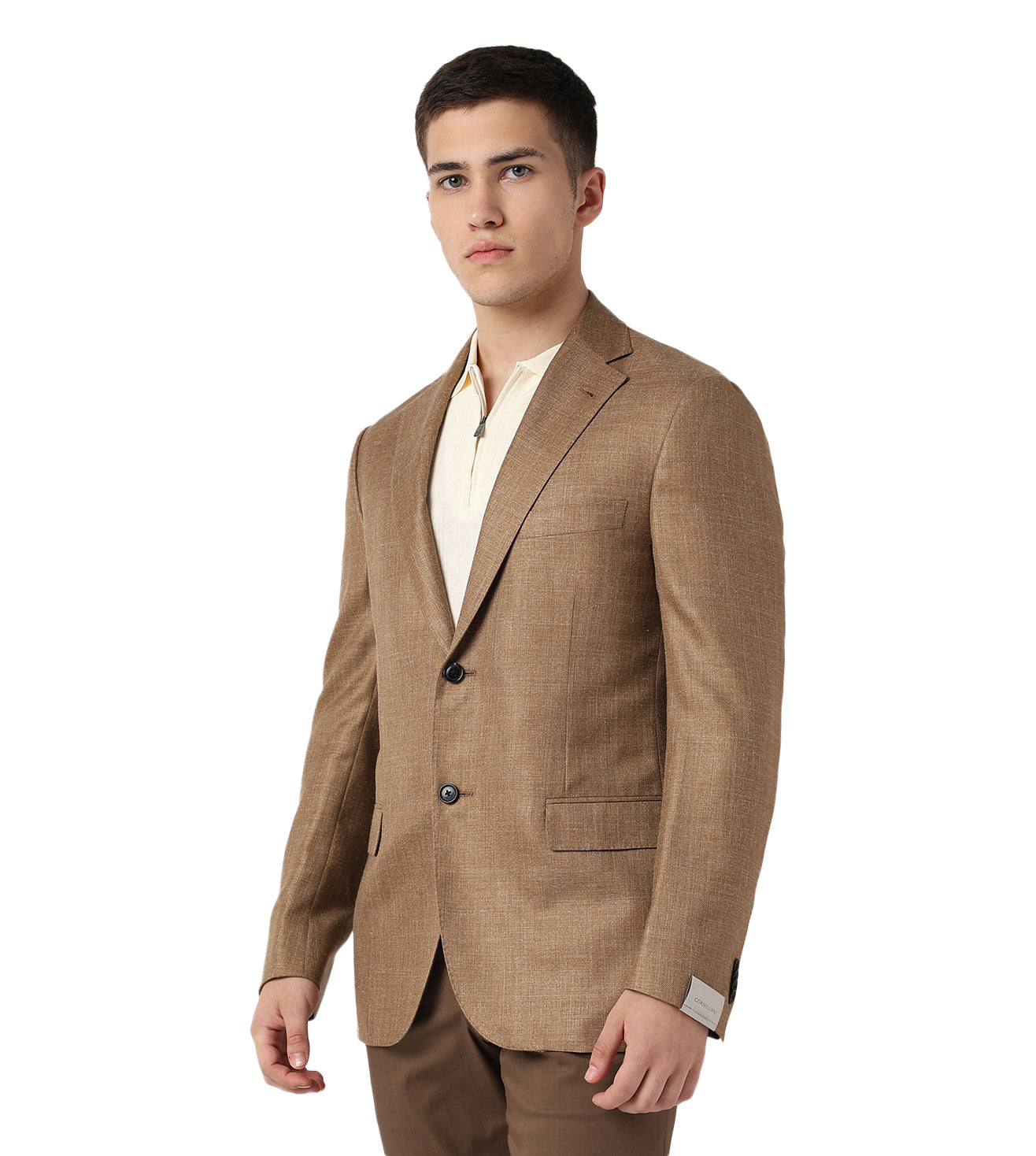 Corneliani Burnt Sienna Two-Button Modal Jacket