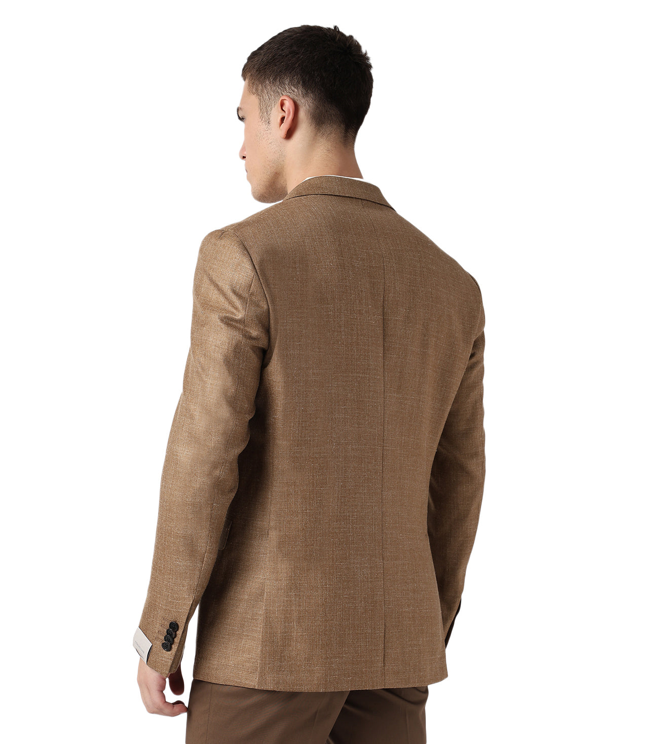 Corneliani Burnt Sienna Two-Button Modal Jacket
