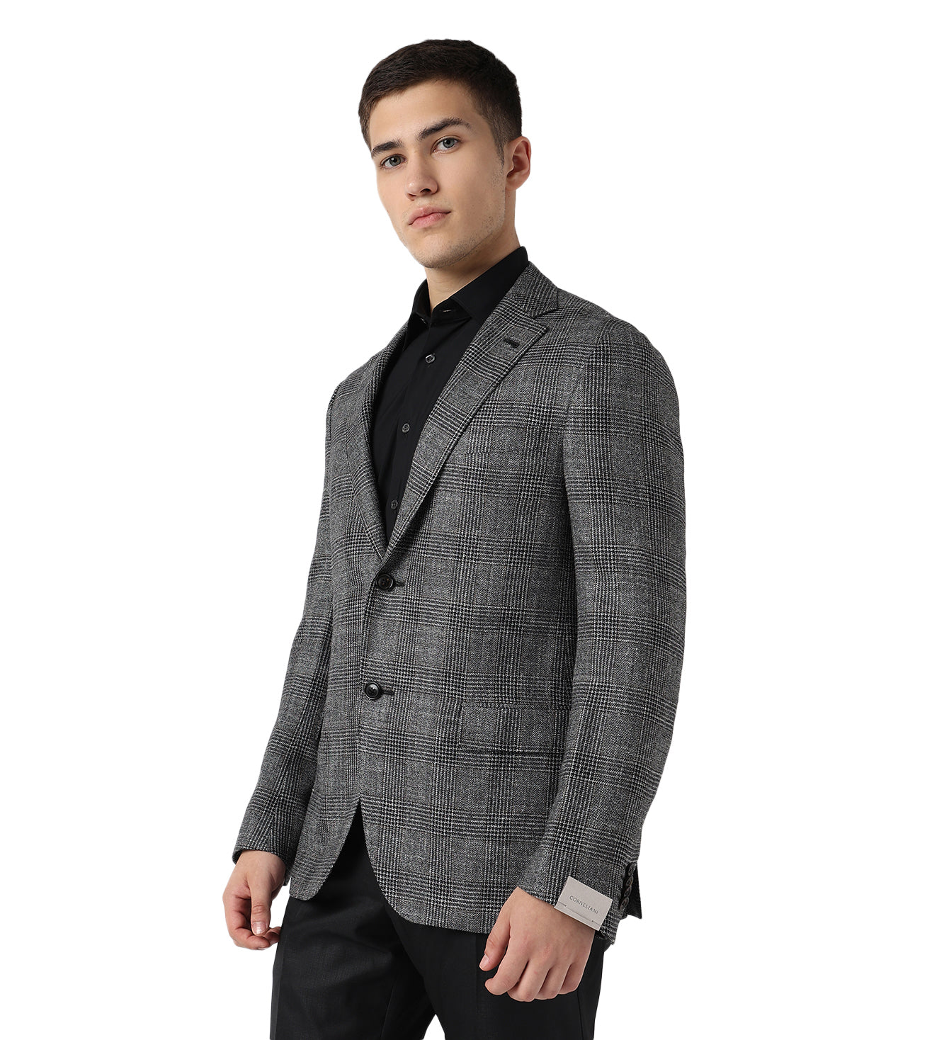 Corneliani Grey 2 buttoned Jacket Virgin Wool