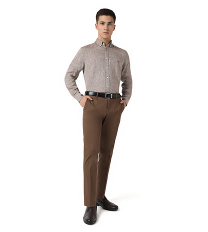 Light Brown Linen Shirt