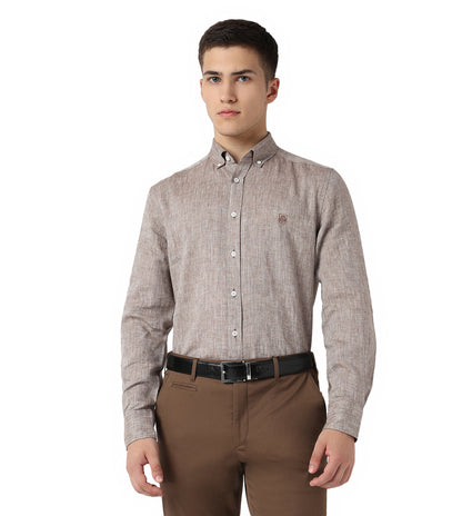 Light Brown Linen Shirt