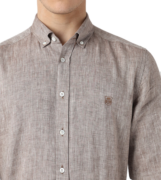 Light Brown Linen Shirt