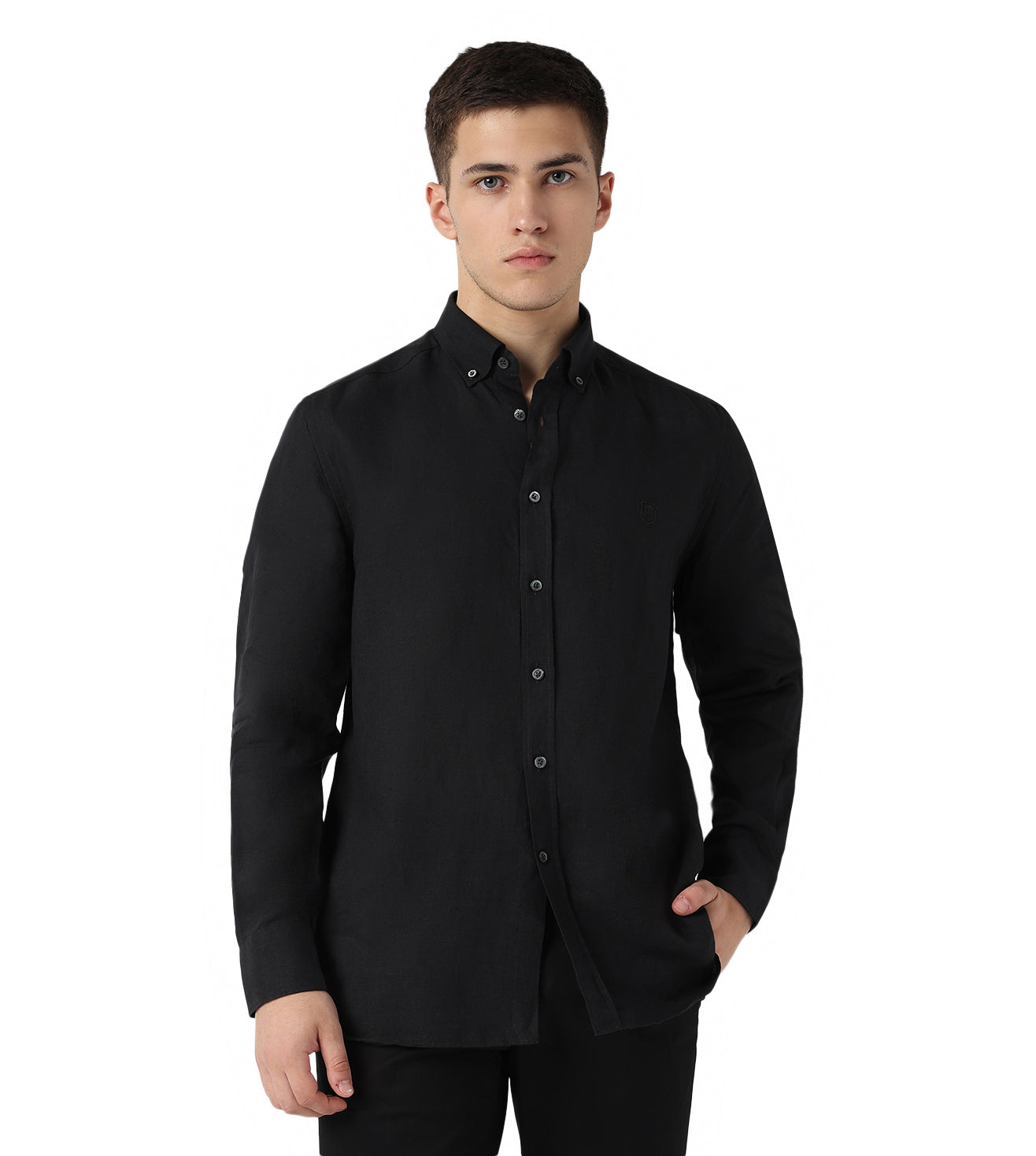 Black Linen Shirt