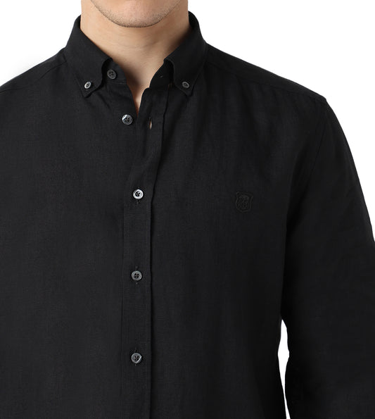 Black Linen Shirt