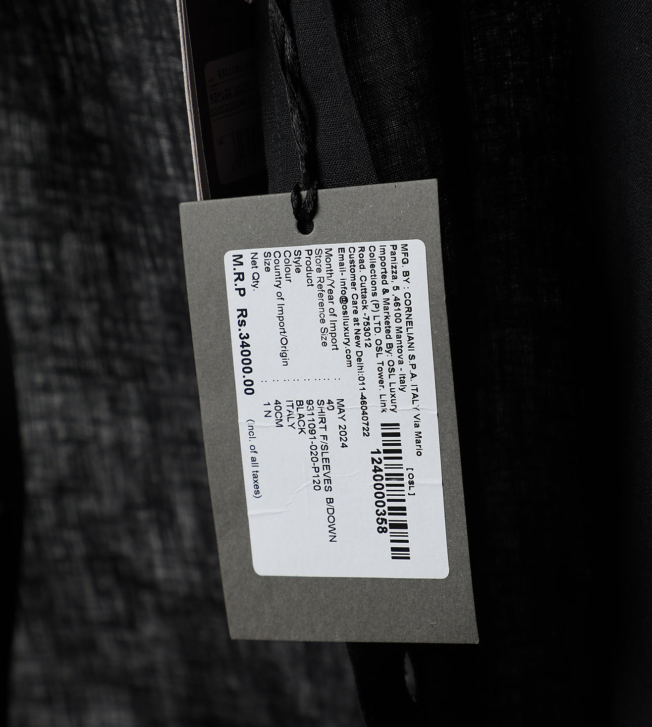 Black Linen Shirt