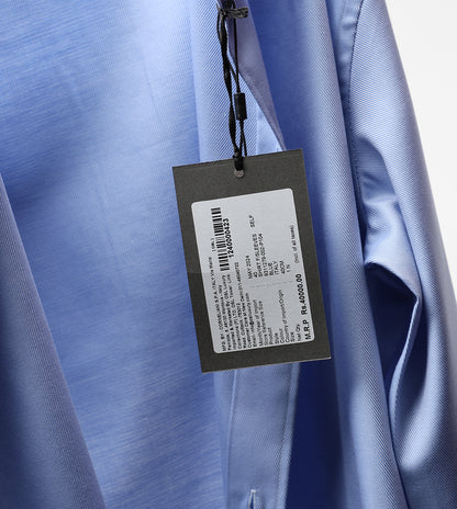 Corneliani Light Blue Textured Technical Fabric Shirt