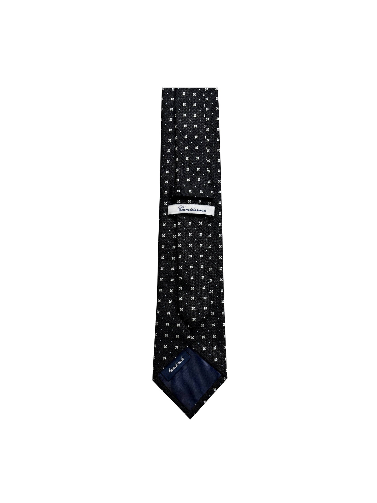 Camicissima Men's 100% Silk Tie - BLACK