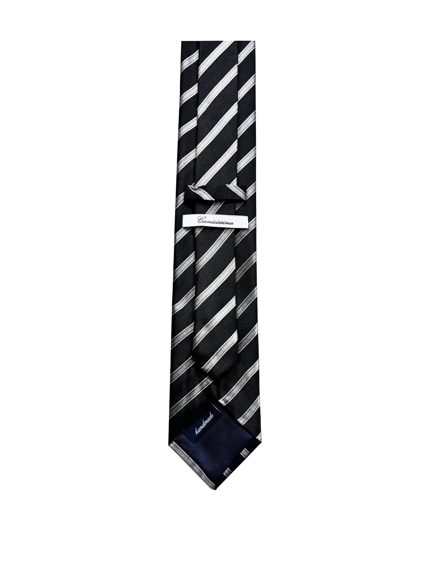 Camicissima Men's 100% Silk Tie - BLACK