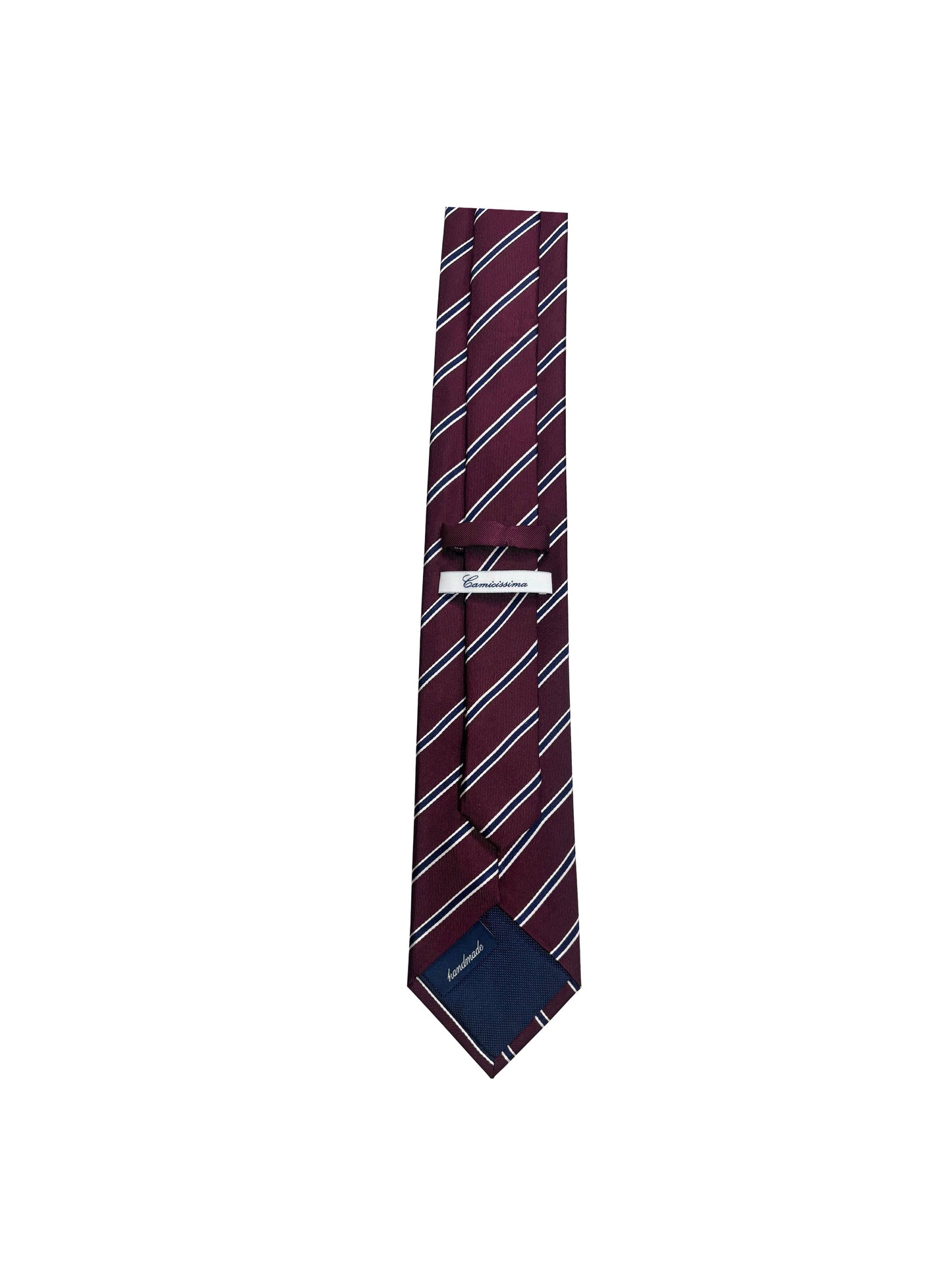 Camicissima Men's 100% Silk Tie - BORDEAUX