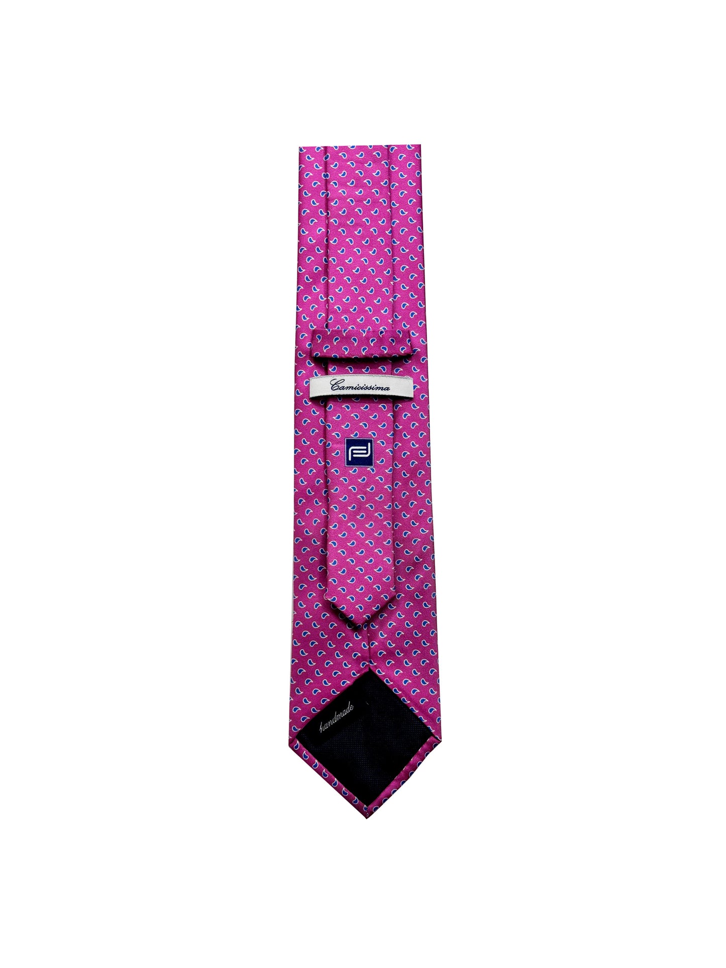 Camicissima Men's 100% Silk Tie - MAGENTA