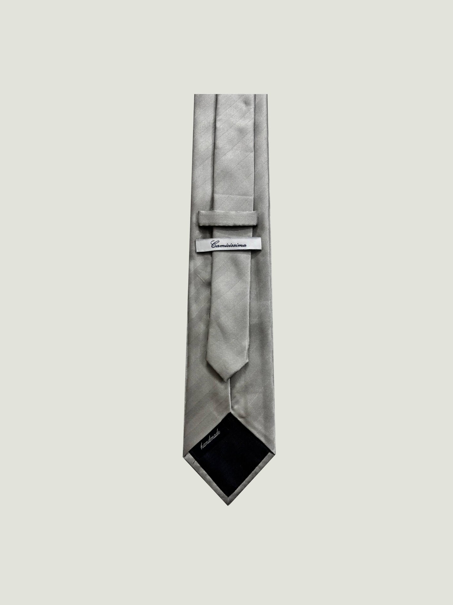 Camicissima Men's 100% Silk Tie - GREY