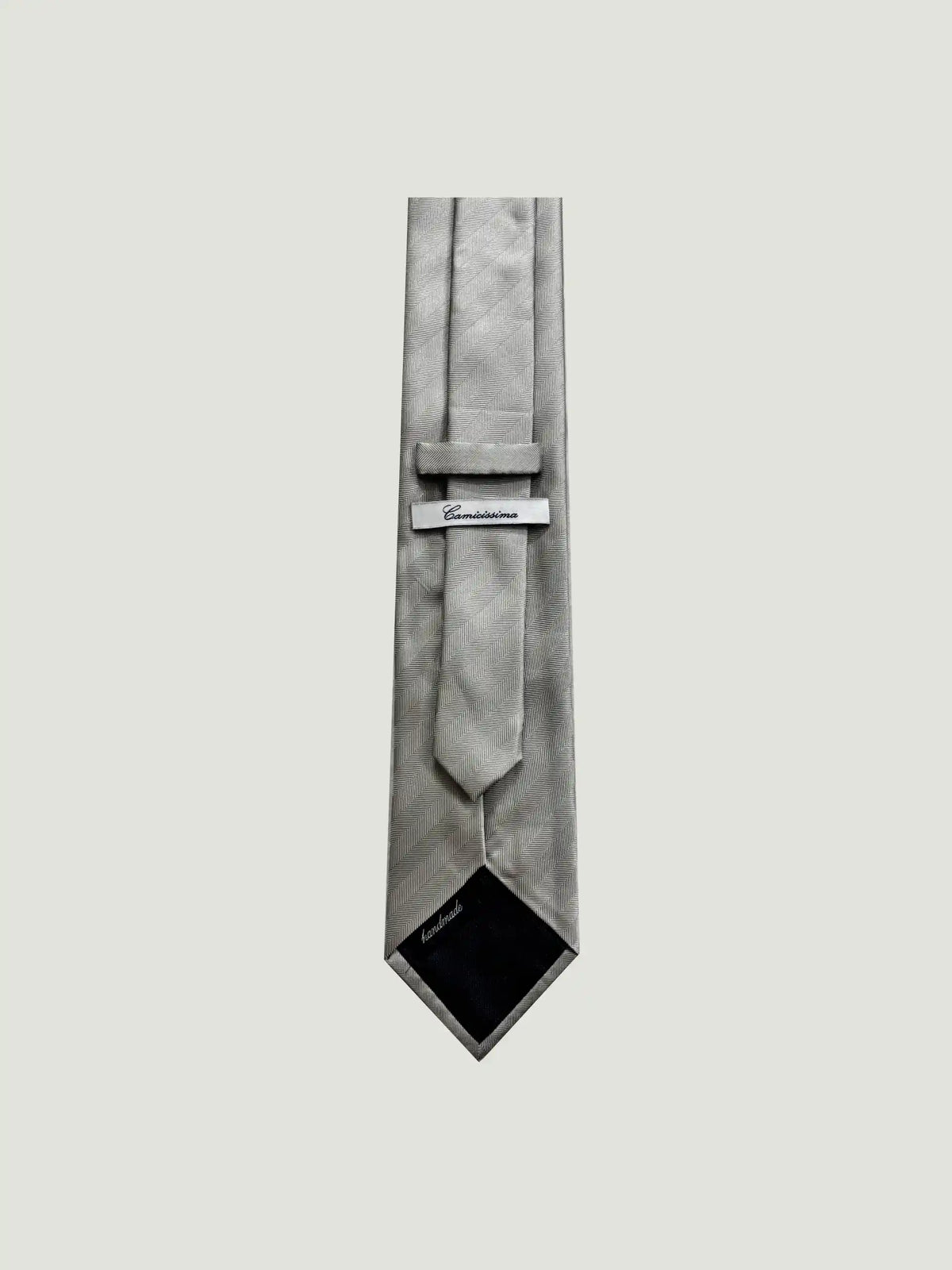 Camicissima Men's 100% Silk Tie - GREY