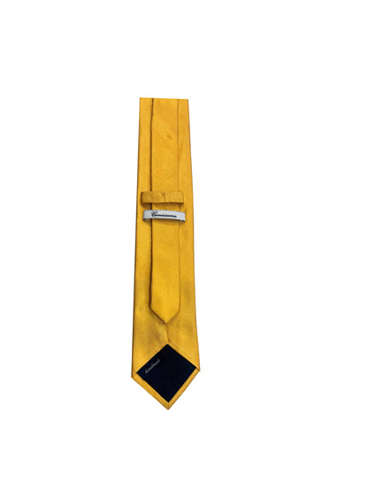 Camicissima Men's 100% Silk Tie - YELLOW