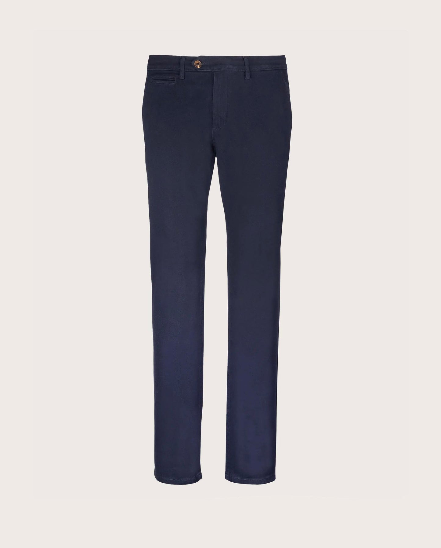Camicissima Dark Blue Cotton Twill Chino Trousers