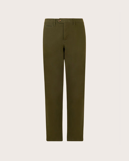 Camicissima Military Green Cotton Twill Chino Trousers