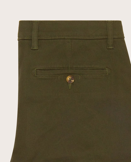 Camicissima Military Green Cotton Twill Chino Trousers