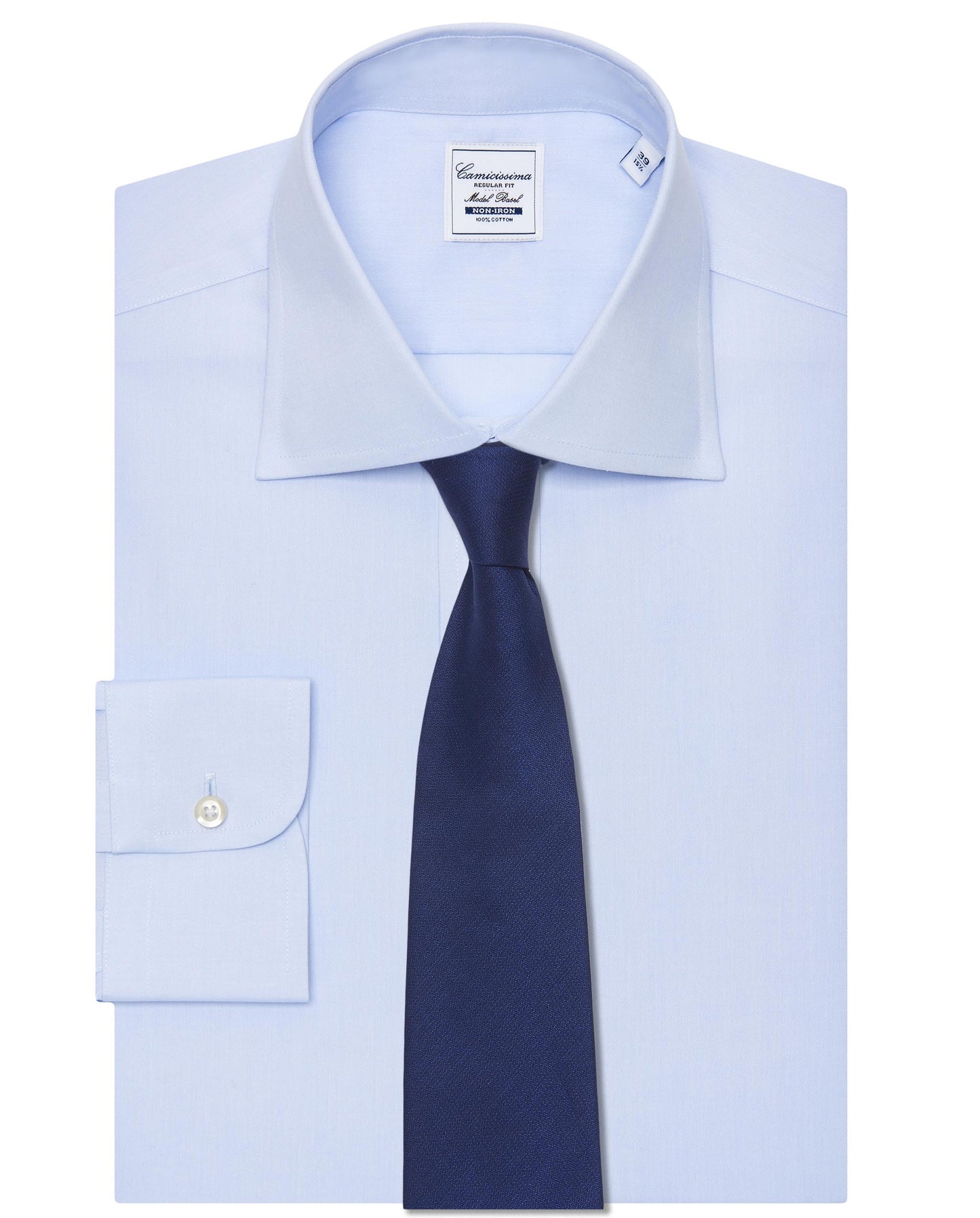 Camicissima Men’s Regular Fit White Shirt – Non-Iron Permanent | Full Sleeves