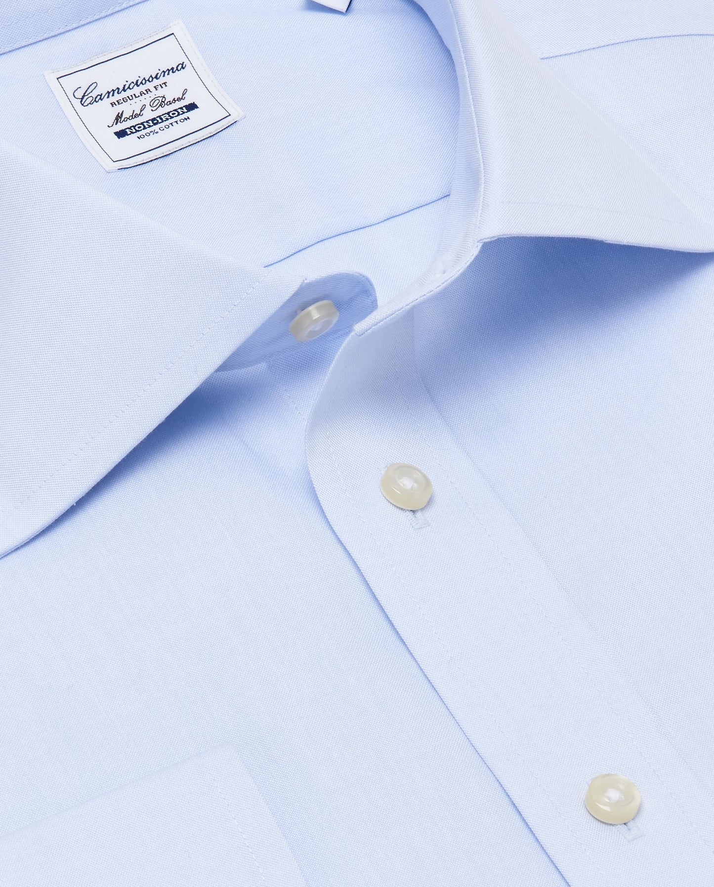 Camicissima Men’s Regular Fit White Shirt – Non-Iron Permanent | Full Sleeves
