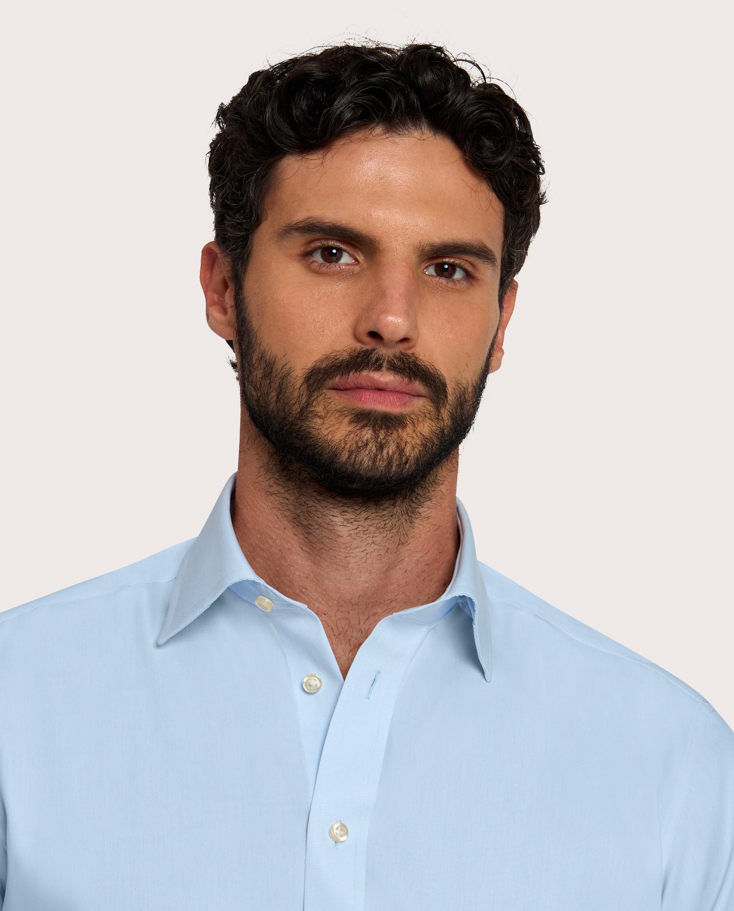 Camicissima Non-Iron Light Blue Regular Fit Cotton Shirt