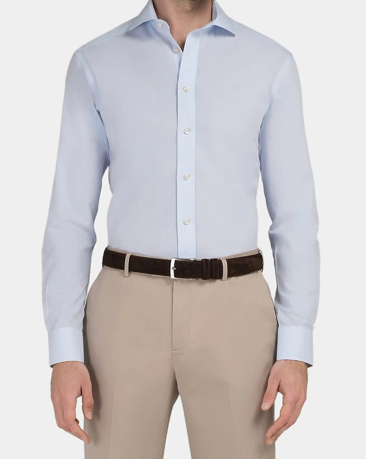 Camicissima Men’s Regular Fit Light Blue Shirt – Non-Iron Permanent | Full Sleeves