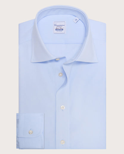Camicissima Non-Iron Light Blue Regular Fit Cotton Shirt