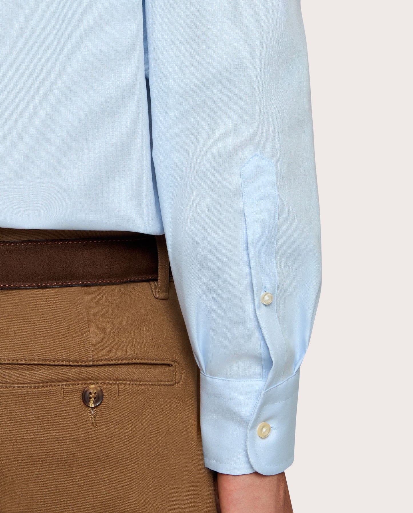 Camicissima Non-Iron Light Blue Regular Fit Cotton Shirt