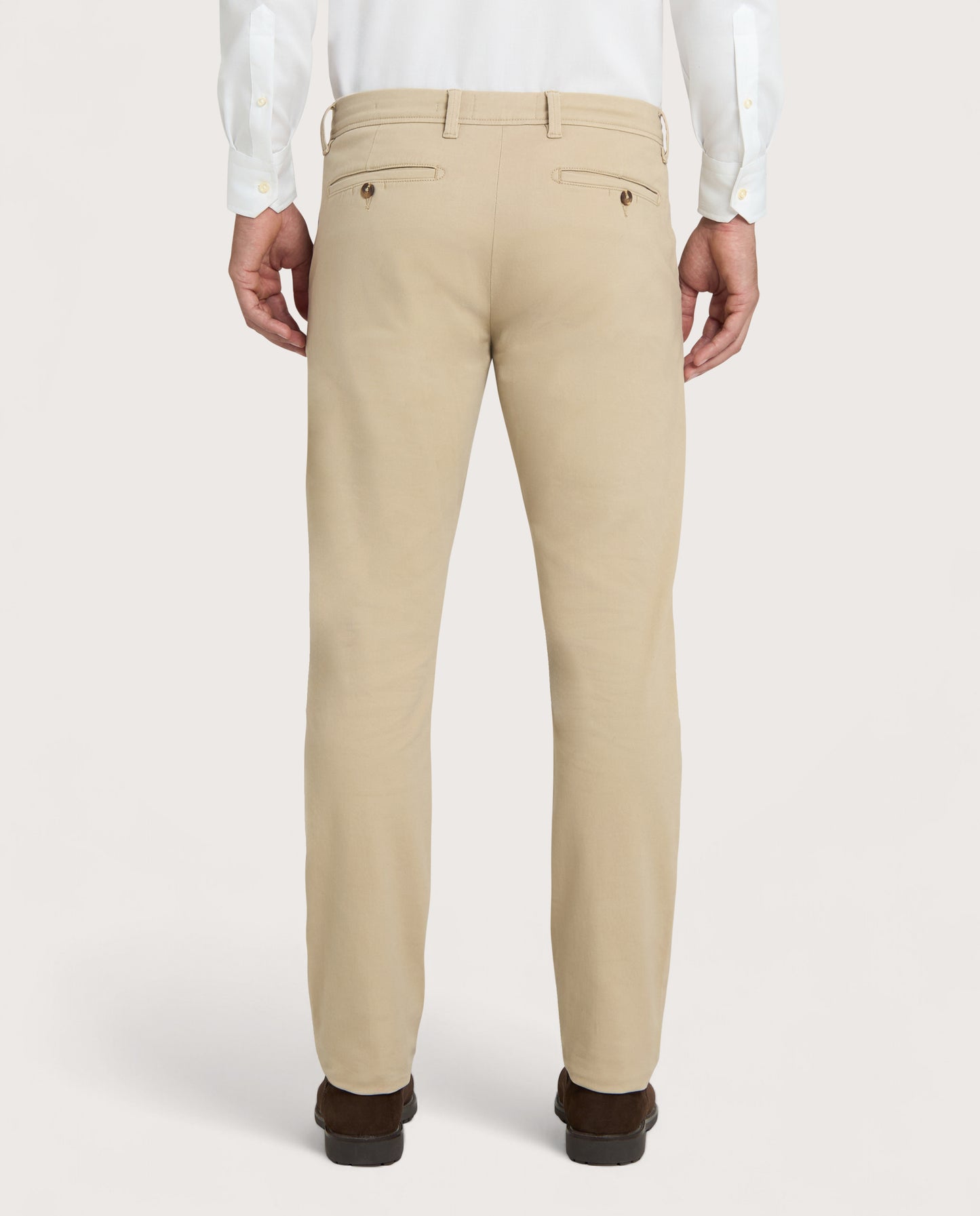 Camicissima Beige Cotton Twill Chino Trousers