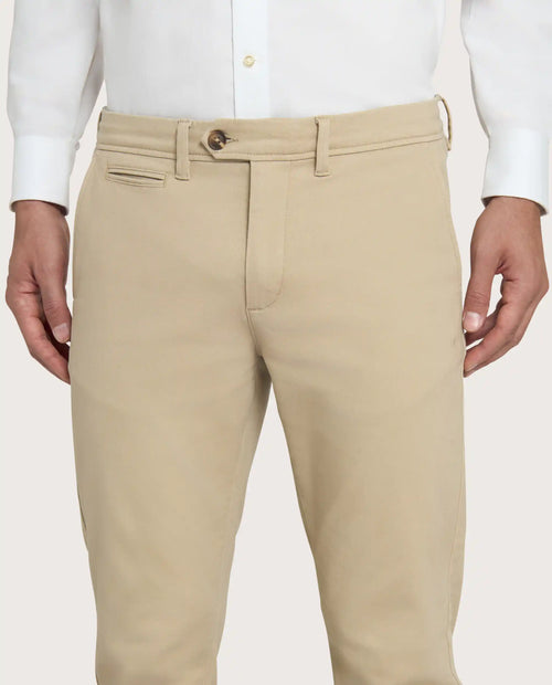 Camicissima Beige Cotton Twill Chino Trousers