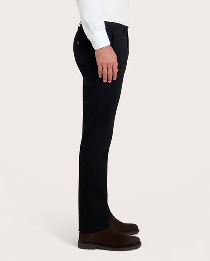 Camicissima Black Cotton Twill Chino Trousers