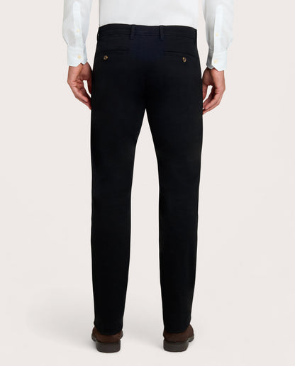 Camicissima Black Cotton Twill Chino Trousers
