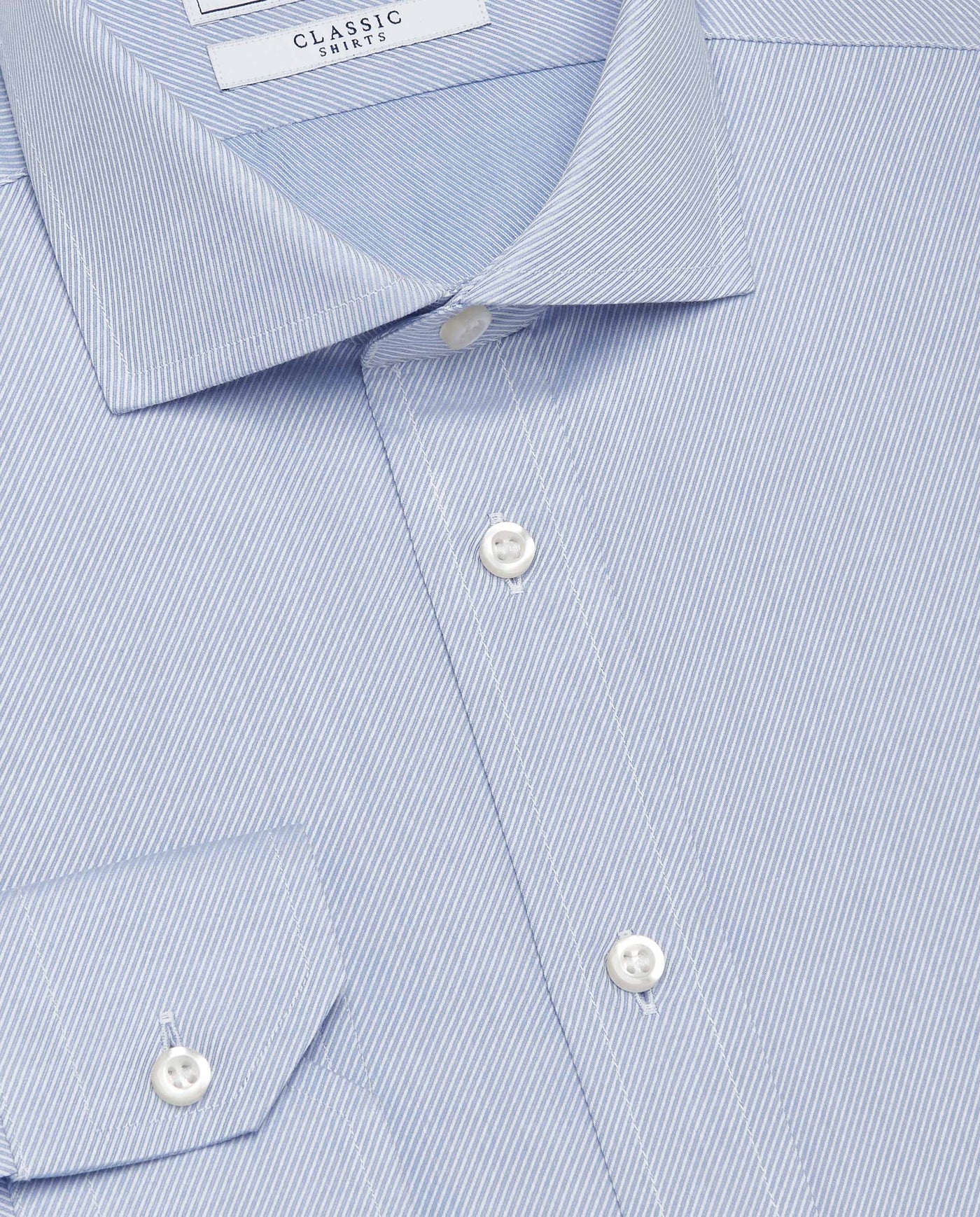 Camicissima Men’s Slim Fit Twill Shirt – Light Blue | Classic Full Sleeves