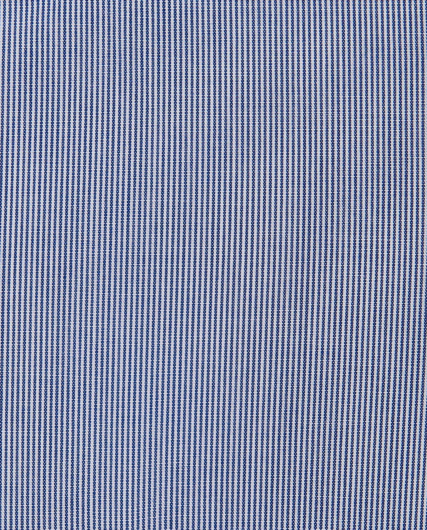Men’s Slim Fit Stripe Button-Down Shirt – Dark Blue | Classic Full Sleeves
