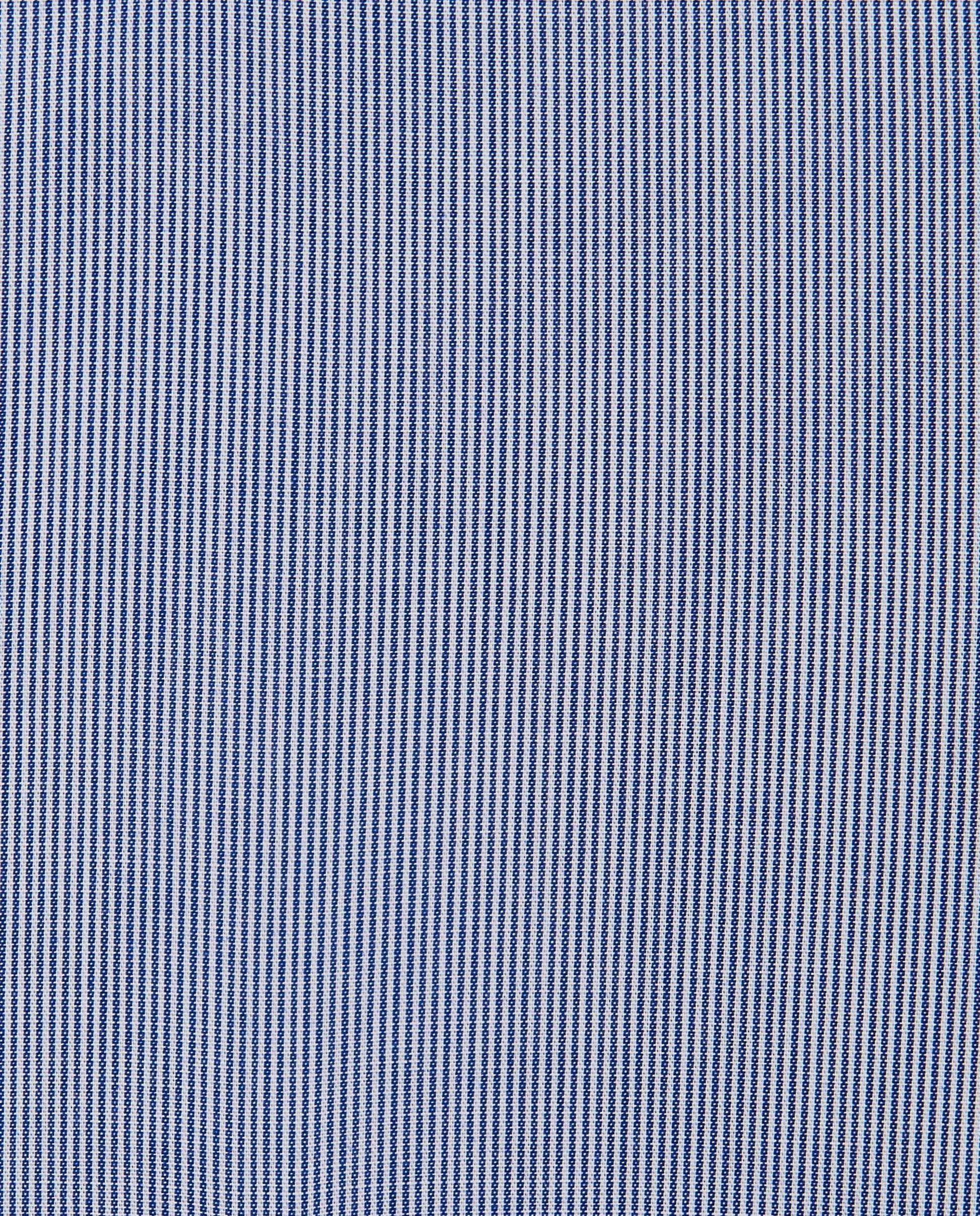 Men’s Slim Fit Stripe Button-Down Shirt – Dark Blue | Classic Full Sleeves