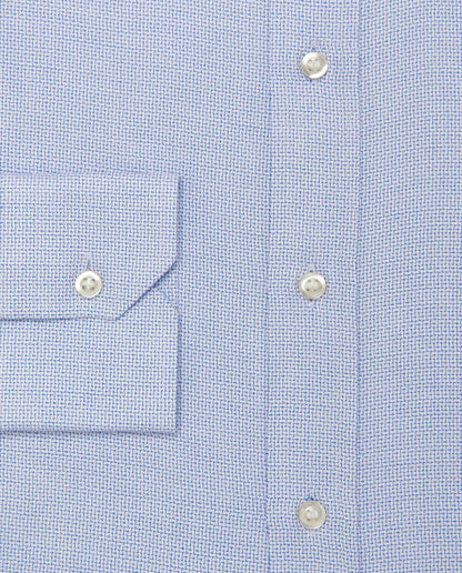 Camicissima Men’s Slim Fit Dobby Shirt – Light Blue | 100% Cotton | Casual Full Sleeves