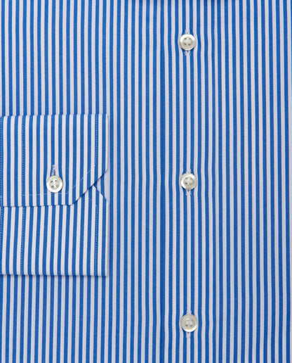 Camicissima Men’s Slim Fit Stripe Shirt – Blue | 100% Cotton | Classic Full Sleeves