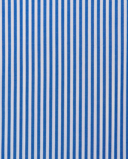Camicissima Men’s Slim Fit Stripe Shirt – Blue | 100% Cotton | Classic Full Sleeves