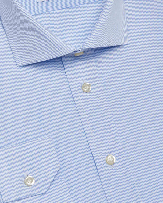 Camicissima Men’s Slim Fit Plain Light Blue Shirt –100% Cotton | Classic Full Sleeves