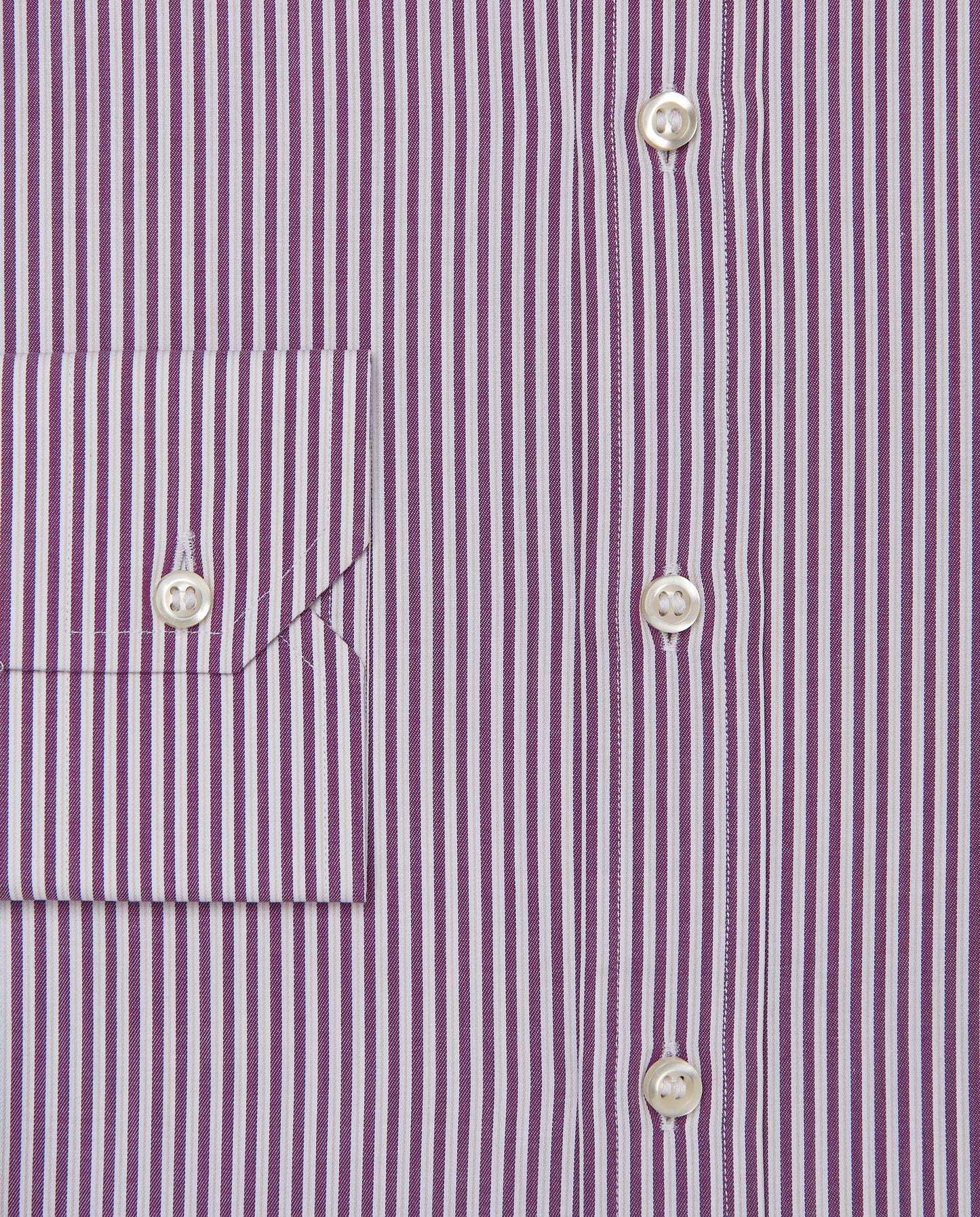 Men’s Slim Fit Striped Shirt – Violet | Fancy Full Sleeves | 100% Cotton