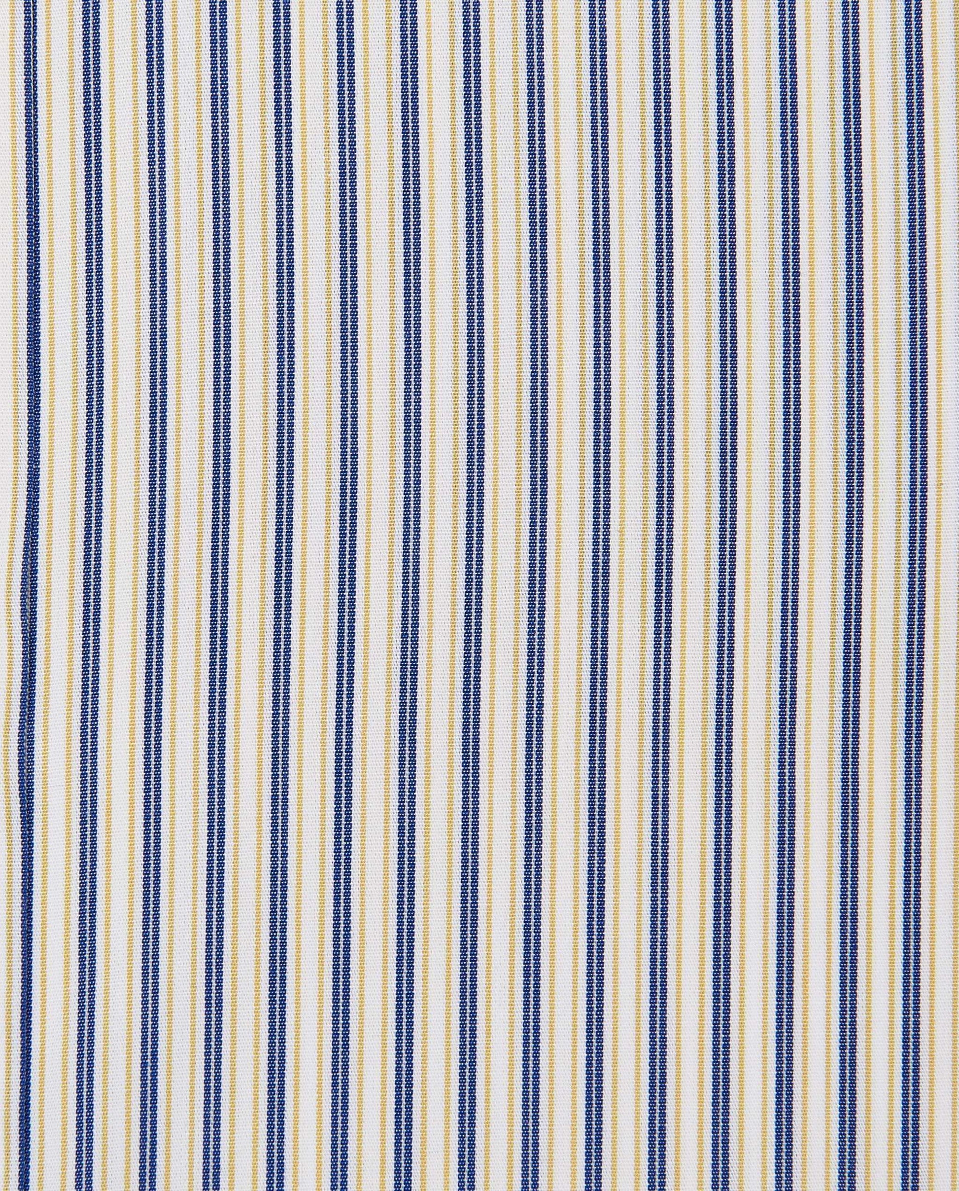Men’s Slim Fit Striped Shirt – Mustard | Fancy Full Sleeves | 100% Cotton