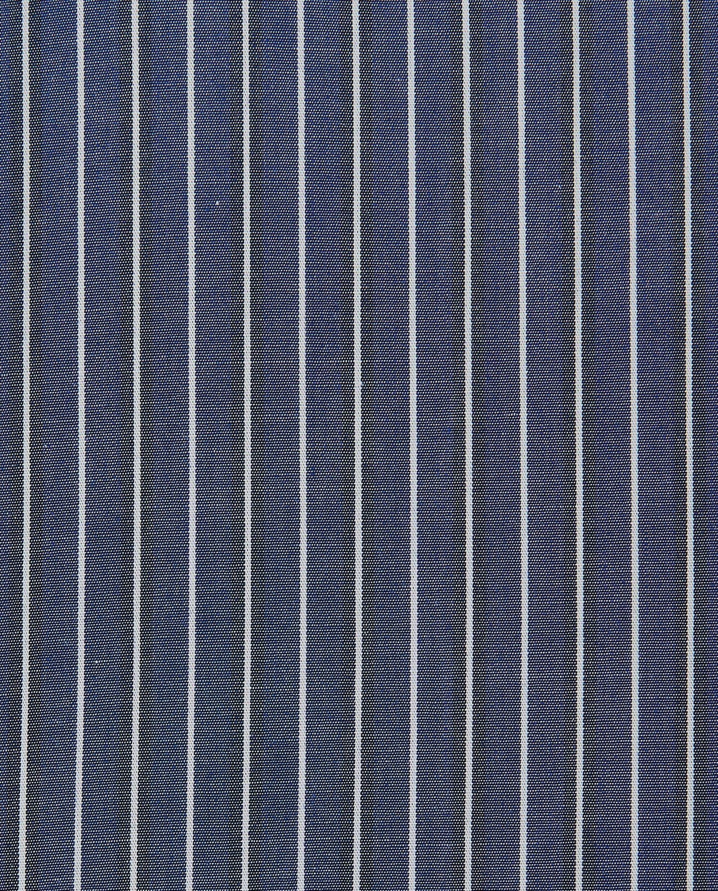 Men’s Slim Fit Striped Shirt – Blue Navy | Fancy Full Sleeves | 100% Cotton