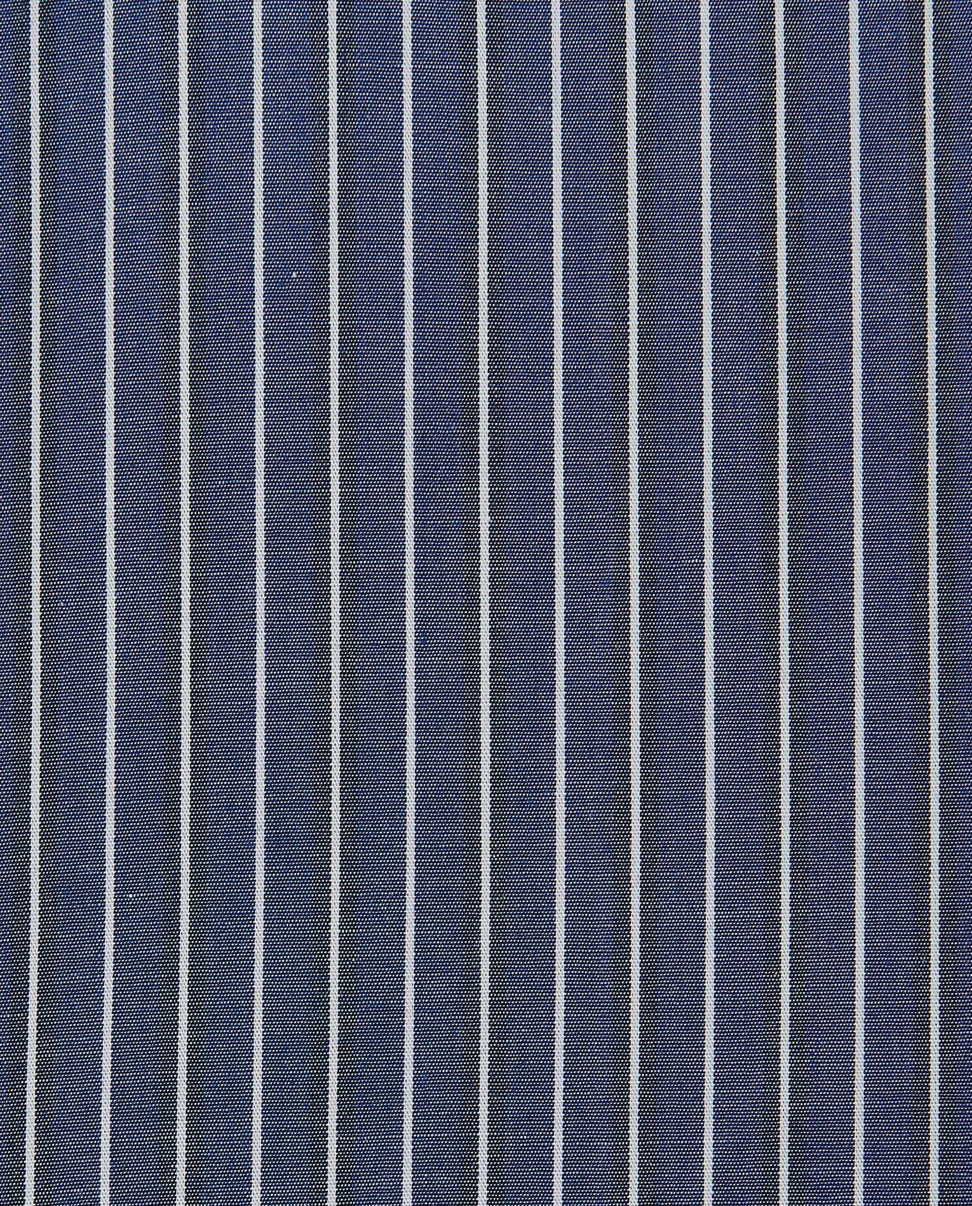 Men’s Slim Fit Striped Shirt – Blue Navy | Fancy Full Sleeves | 100% Cotton