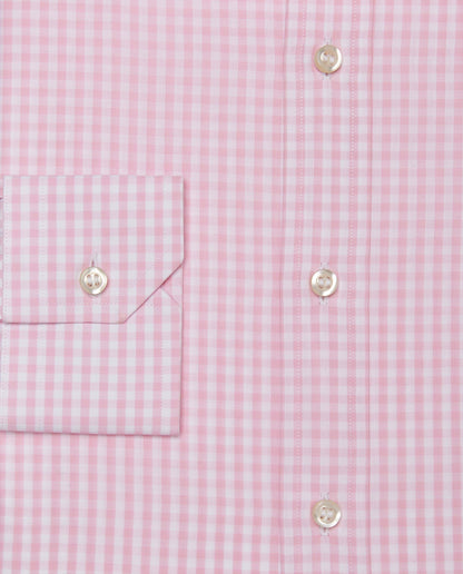 Camicissima Men’s Slim Fit Checked Shirt – Pink | 100% Cotton | Fancy Full Sleeves