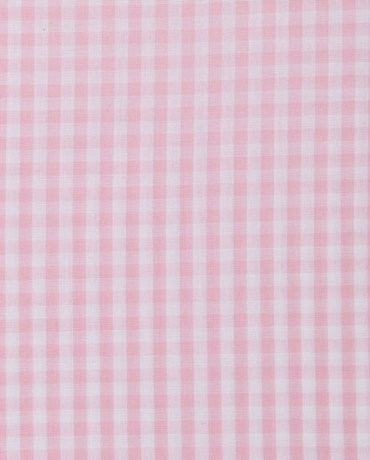 Camicissima Men’s Slim Fit Checked Shirt – Pink | 100% Cotton | Fancy Full Sleeves