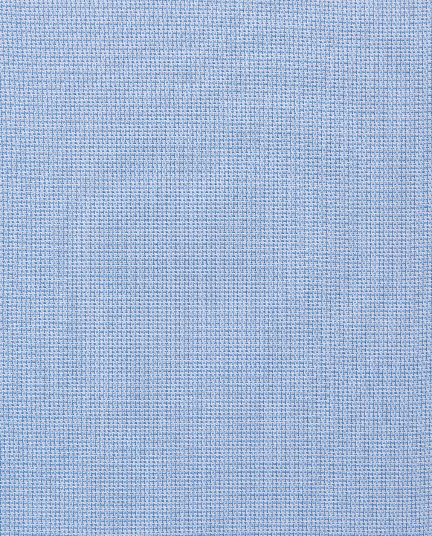 Men’s Fitted Self-Textured Shirt – Light Blue | 100% Cotton | Classic Full Sleeves